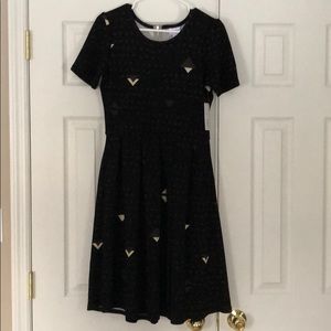 LULAROE Amelia dress NWT Medium Black